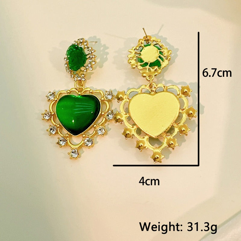 Personalized and exaggerated retro love earrings