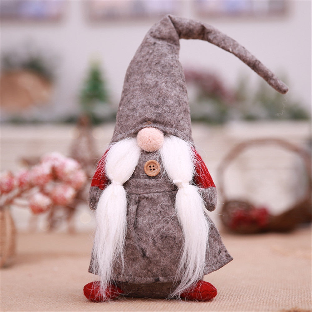 43*13cm Handmade Christmas Gnome Swedish Figurines Holiday Decoration Gifts Faceless doll toy Cute Funny High Quality L*5