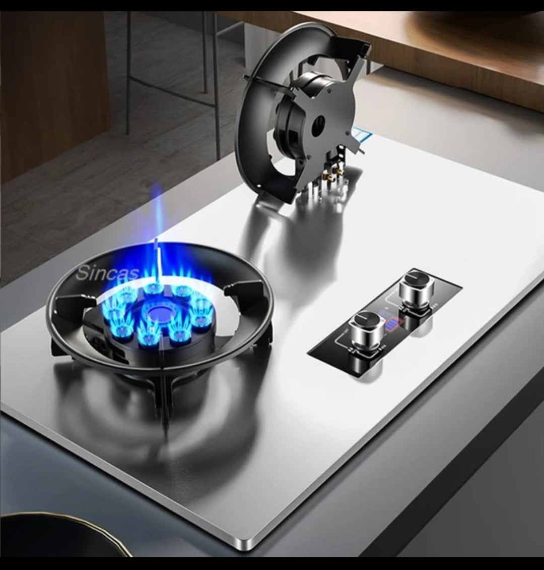 8.5Kw Gas Stove Dual Stove Household Embedded Natural Gas Liquefied Gas Timing Stove Fierce Fire Stove Desktop Dual-Use Kitchen