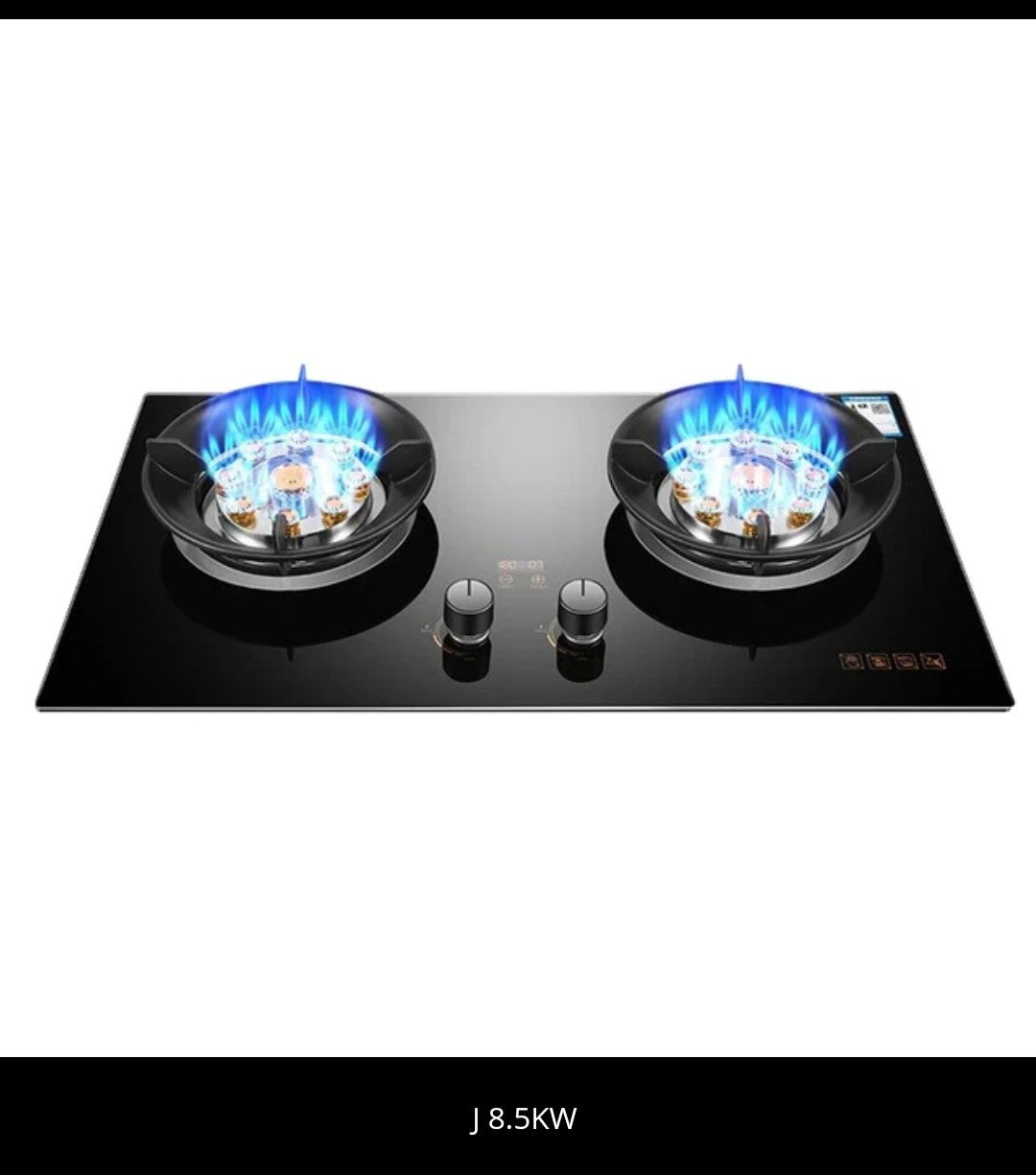 8.5Kw Gas Stove Dual Stove Household Embedded Natural Gas Liquefied Gas Timing Stove Fierce Fire Stove Desktop Dual-Use Kitchen