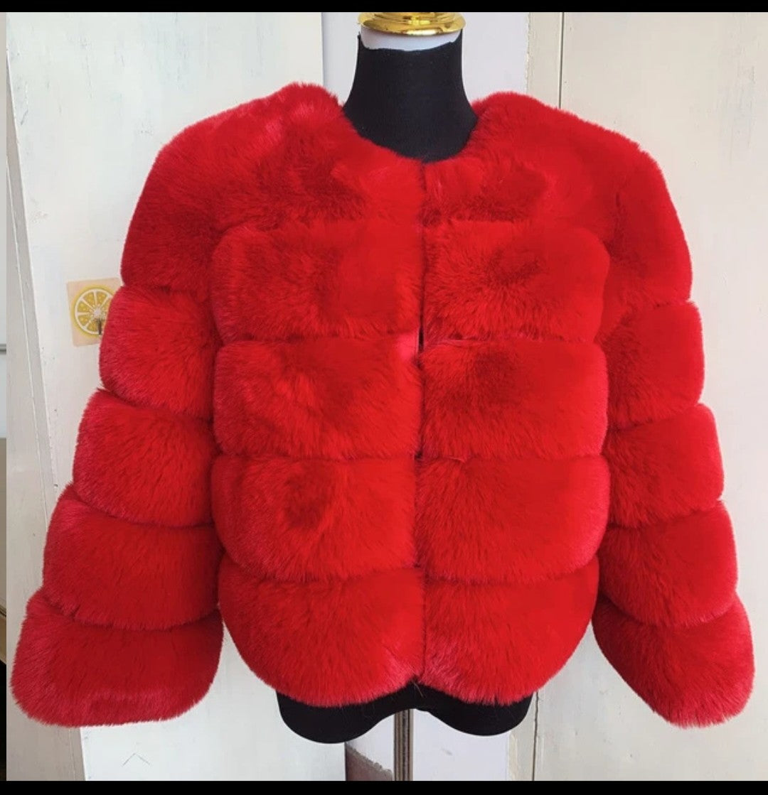 2023 Women Faux Fur Coat Jacket Korea Fashion Fur Coat Jacket Warm Feather Coats Cardigan Short Outercoat Party Elegant Outwear