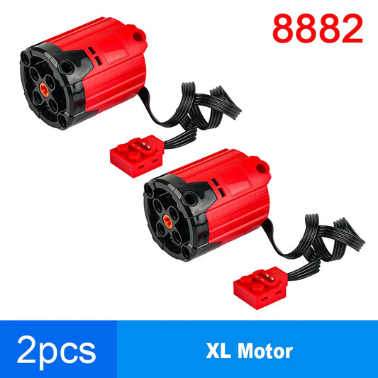 2PCS M/XL/L/Servo Blocks Motor 7.4V Modified Power Function Remote Control Motor MOC Technology DIY Bricks For Car Robot Boat