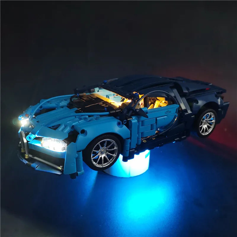 1:14 Technical Super Racing Car Building Blocks Compatible 42083 With Led Light Sports Technique Vehicle Bricks Toy For Kid Gift