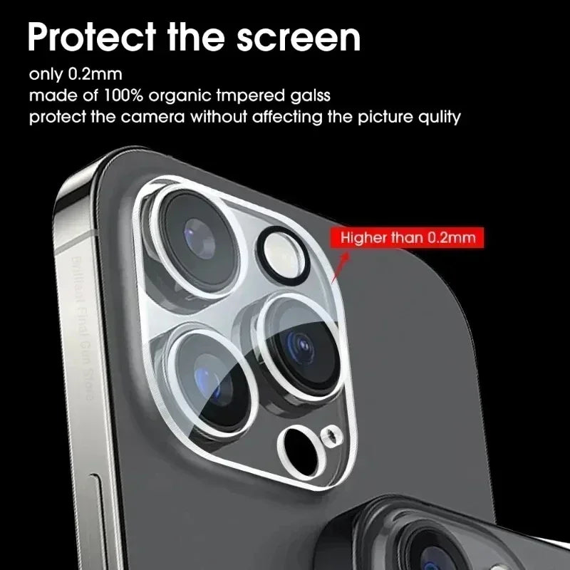 5Pcs Full Cover Lens Protector Glass For iPhone 16 13 12 11 14 15 Pro Max Camera Protectors Film For IPhone 15 16 Plus 13 Mini