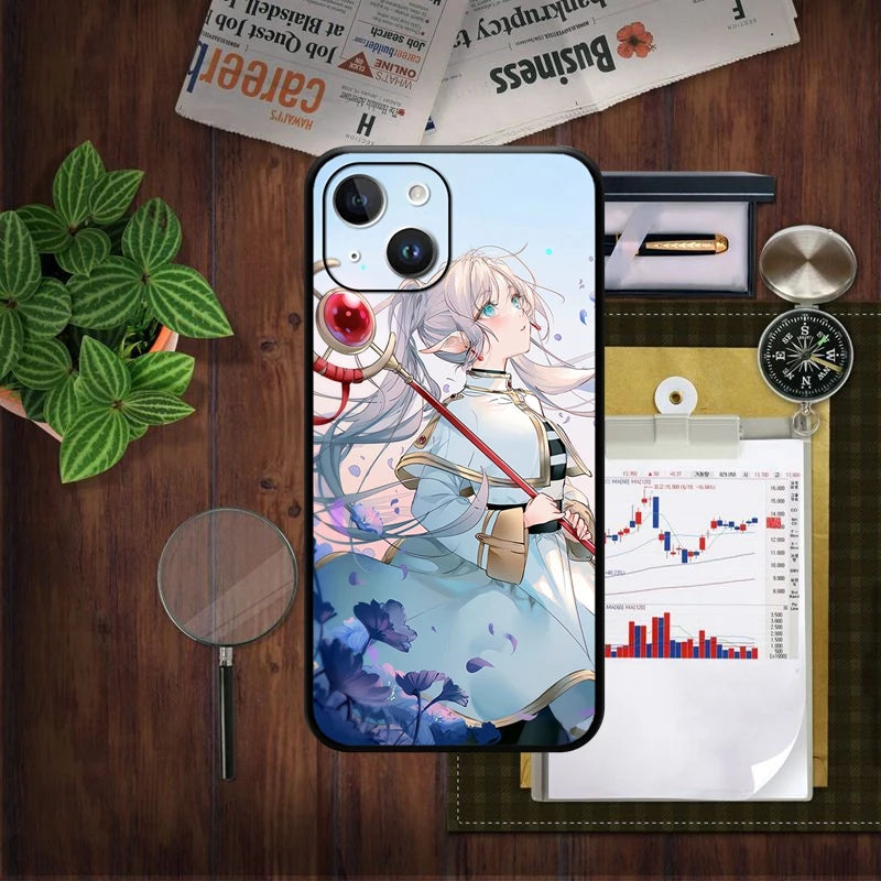 Frieren: Beyond Journey's End At The Funeral Fern Anime Phone Case for IPhone 15 14 13 12 11 Pro Max Mini XSMax  SE3 2 7 8 Plus