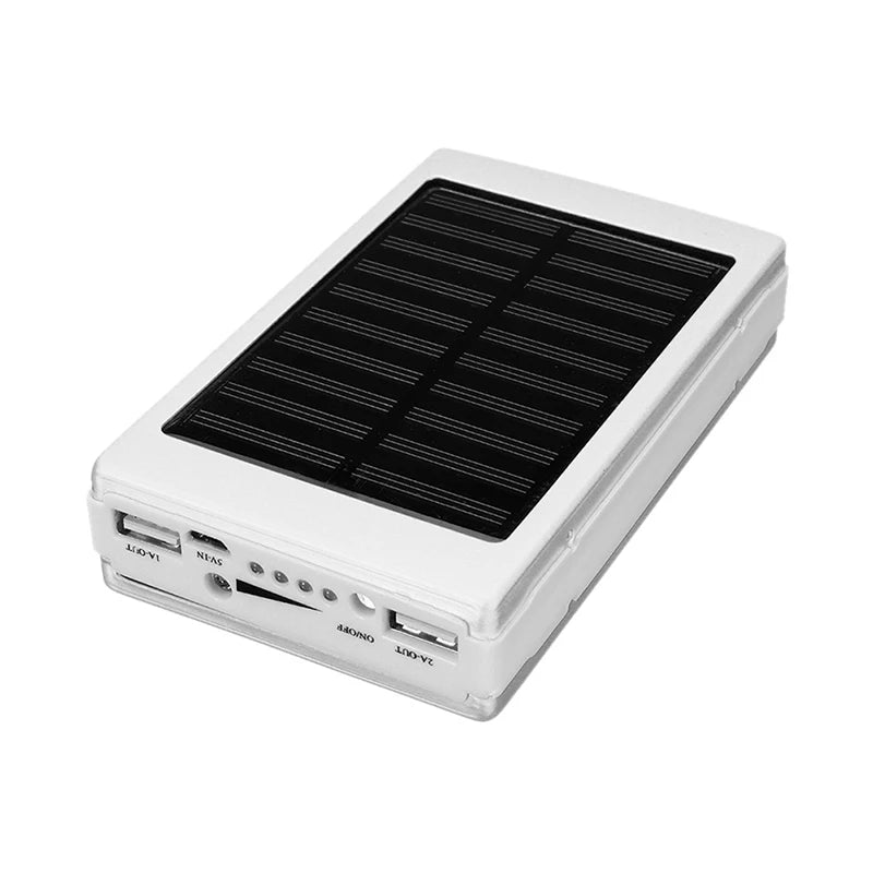 5x18650 Powerbank Portable Pover Power Bank 18650 Solar Power Bank Case DIY Box Dual USB Kit Phone Charger Flashlight