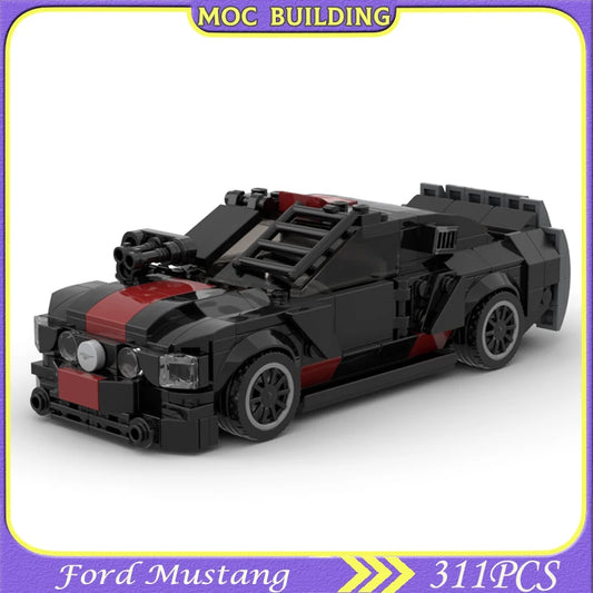 Technical Super Speed Car FordMustan 2008 Death Race Building Blocks Famous Vehicle Assemble Creative Bricks Collect Toys Gifts