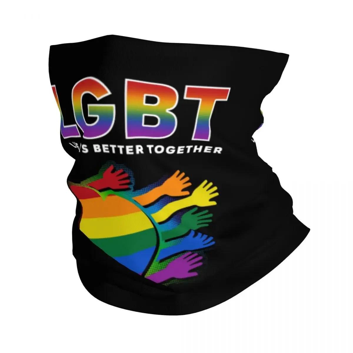 Gay Bear Paw Flag GLBT Bandana Neck Gaiter for Hiking Running Men Women Wrap Scarf LGBT Lesbian Headband Warmer