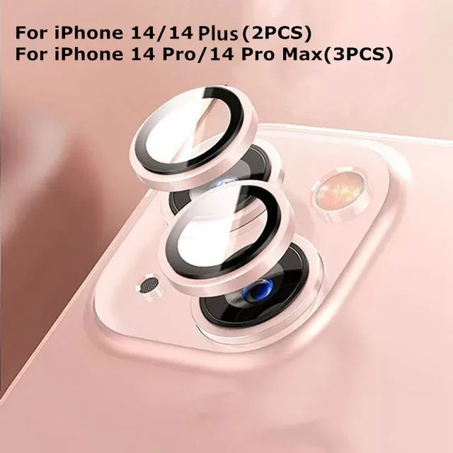 For iPhone 16 Pro Max 16 Plus 15  14 Plus 15Pro Original Deep Purple Camera Lens Protection Tempered Glass Protector Accessory