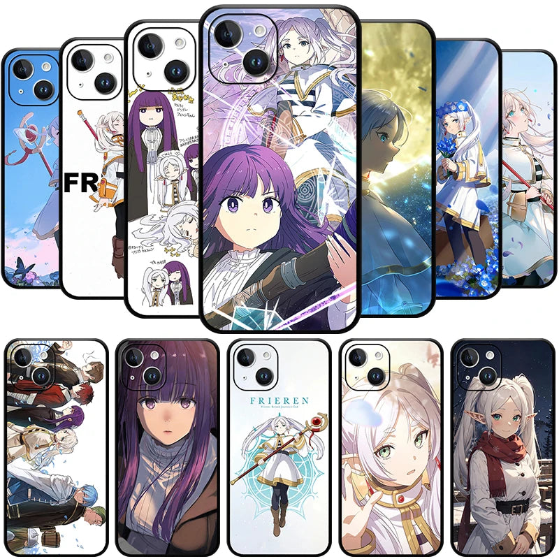 Frieren: Beyond Journey's End At The Funeral Fern Anime Phone Case for IPhone 15 14 13 12 11 Pro Max Mini XSMax  SE3 2 7 8 Plus