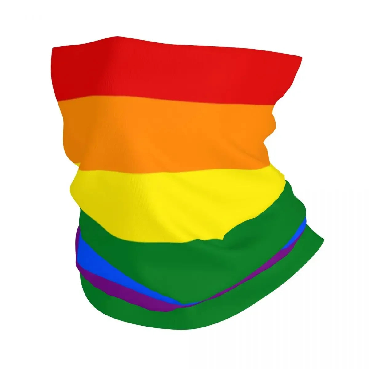 Distressed Gay Bear Pride Flag Stripe Bandana Winter Neck Warmer Windproof Wrap Face Scarf for Ski LGBT Lesbian Gaiter Headband