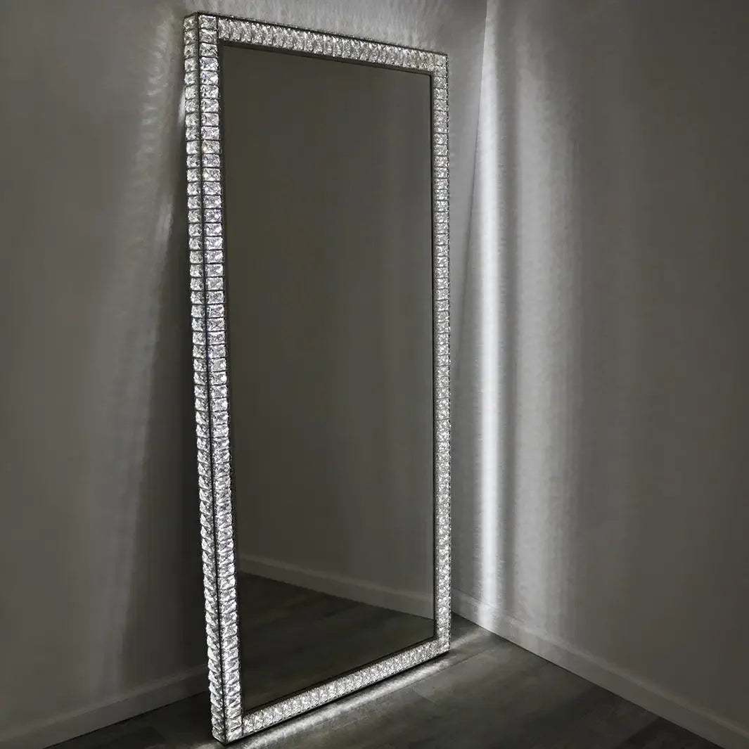 Bathroom Large Espejo De Cuerpo Completo Floor Mirror Led Light Full Length Mirror Salon Standing Mirror For Makeup